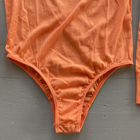 Wildfox halloween pumpkin jack-o-lantern orange bodysuit costume - Picture 5 of 6